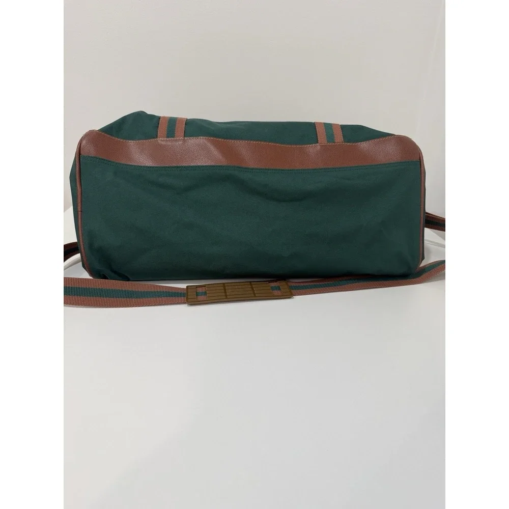 Vintage Polo Ralph Lauren 90s Green Canvas Duffle Weekender Bag
